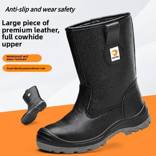 durablesteel-head-cowhide-smash-proof-and-stab-proof-oilfield-boots-waterproof-and-splash-proof-solid-bottom-labor-protection-bo