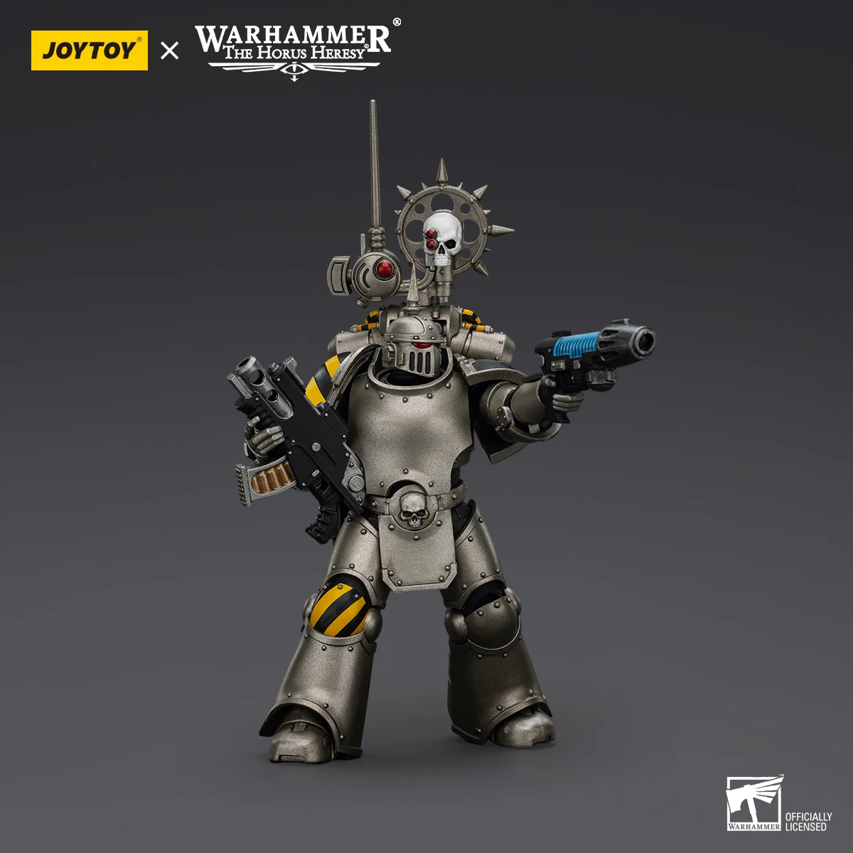 [Na Stanie] JOYTOY Warhammer Figurka Akcji Heresy Horusów Iron Warriors MKIII Taktyczny Sierżant Legionowy Model z Ruchomymi Stawami