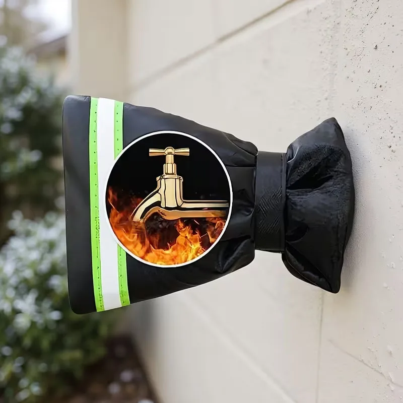 10 قطعة غطاء الصنبور الشتاء في الهواء الطلق مكافحة تجميد صنبور يغطي الأنابيب العزل الصقيع الغطاء الواقي قابلة لإعادة الاستخدام الحنفية حامي #3