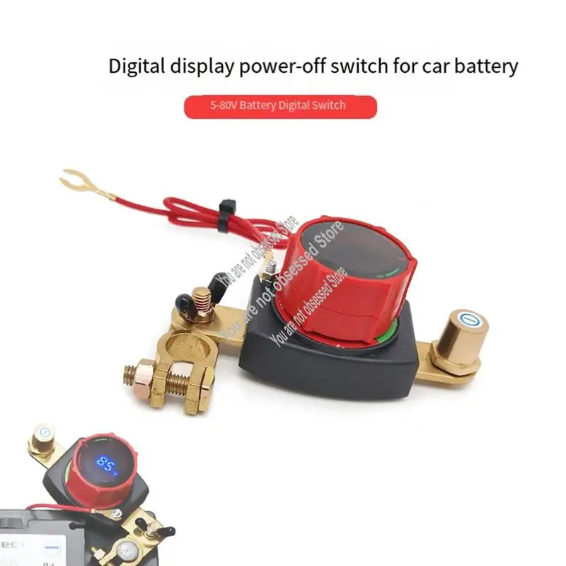 

Главный изолятор Kill-Switch Kit — выключатель аккумулятора с верхней стойкой и вольтметром, выключатель автомобильного аккумулятора 5-60 В — A57X