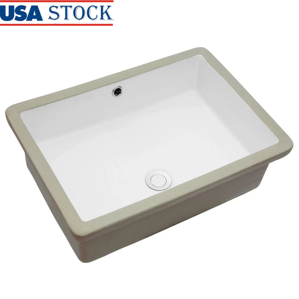 Rectangular Undermount Bathroom Sink 22