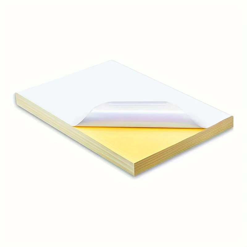 50 sheets writing paper & A4 size stickers, suitable for laser printers and inkjet printers, self-adhesive printing paper