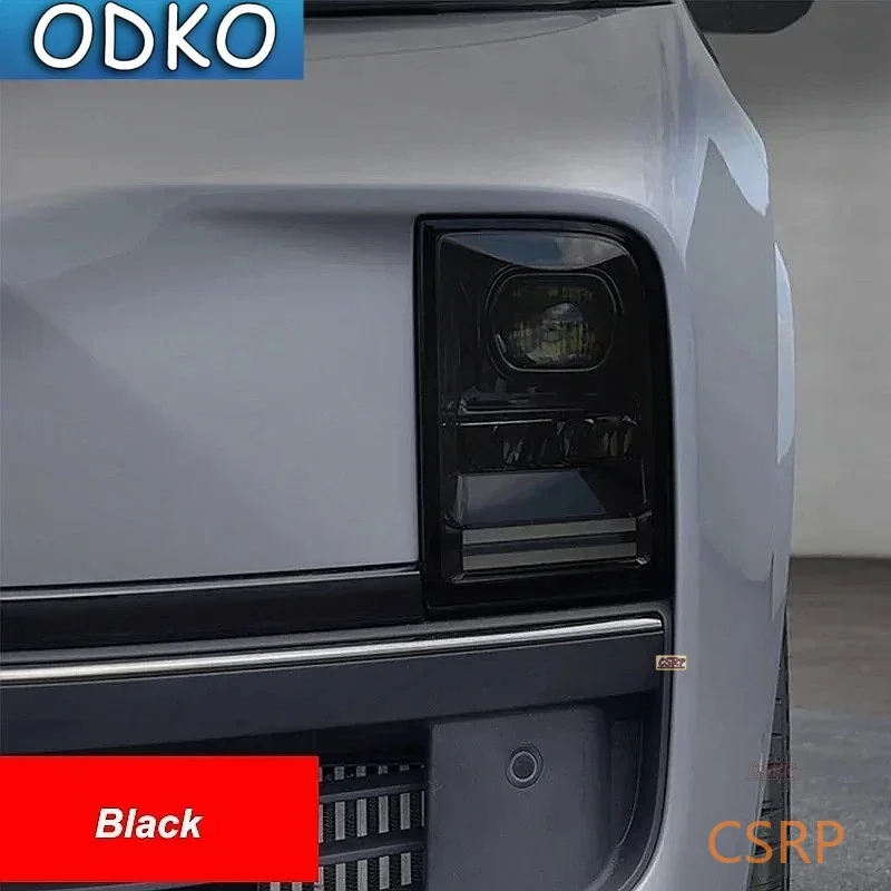 For Leading Ideal LiXiang L9 2022 2023 Car Headlight Tint Smoke Black Protective Film Protection Transparent TPU