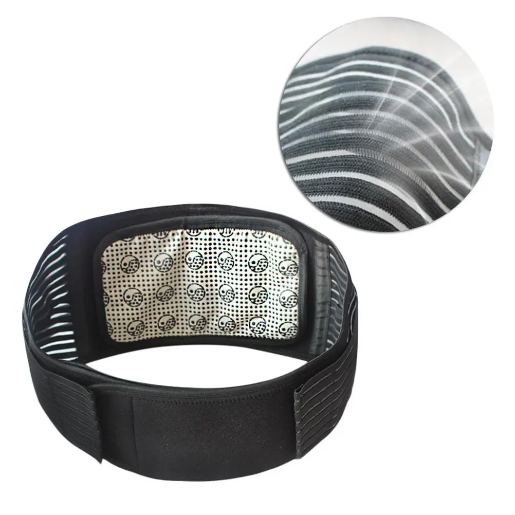 

Black Support Brace Magnetic Therapy Back Dual Purpose Self-heating Belt Lumbar