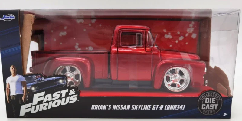 1:24 1956 Ford F-100 Pickup Classic Simulation Diecast Car Metal Alloy Model Car CHEVY Toy For Children Gift Collection J134