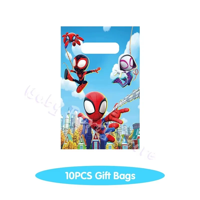 Spidey und seine fantastischen Freunde, Geburtstagsdekorationen, Geschirr-Set, Teller, Tassen, Hintergrund, Luftballons, Geburtstagsparty-Zubehör, Geschenke
