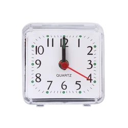 Mini Square Alarm Clock Compact Increasing Volume Snooze Clocks Accessory