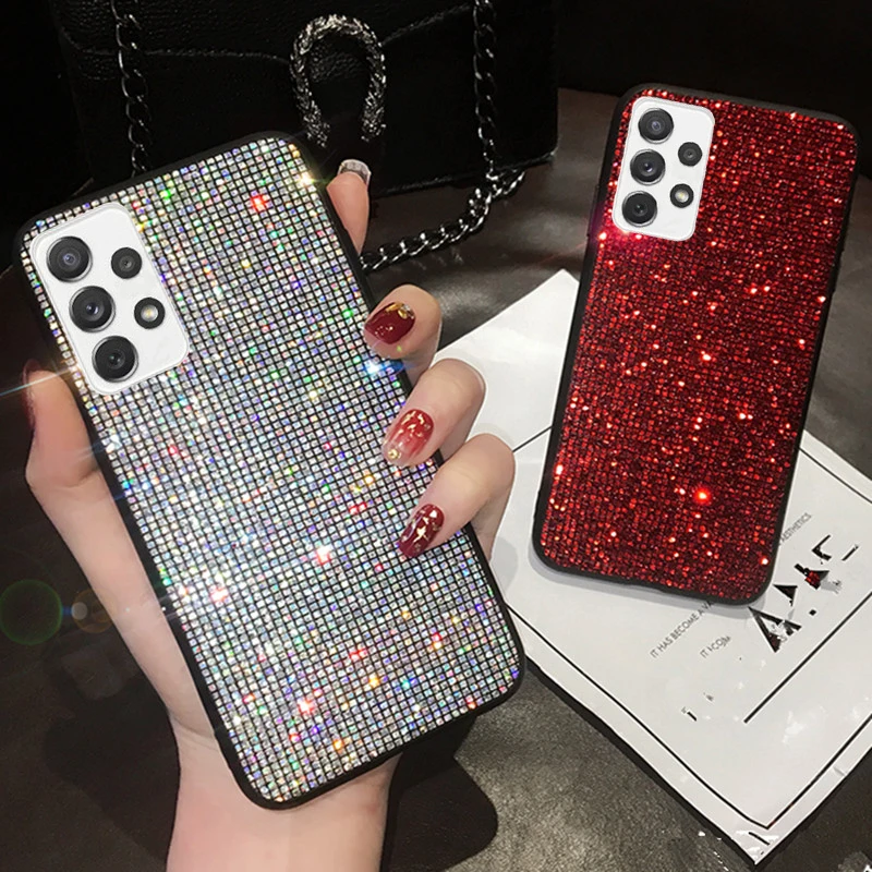 Bling diamond Glitter Phone case For OPPO A53 2020 A15 A8 A92S A72 A31 A9 2020 Reno 7 5G Phone Cases coque