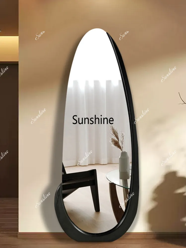 French irregular mirror special-shaped floor mirror against the wall