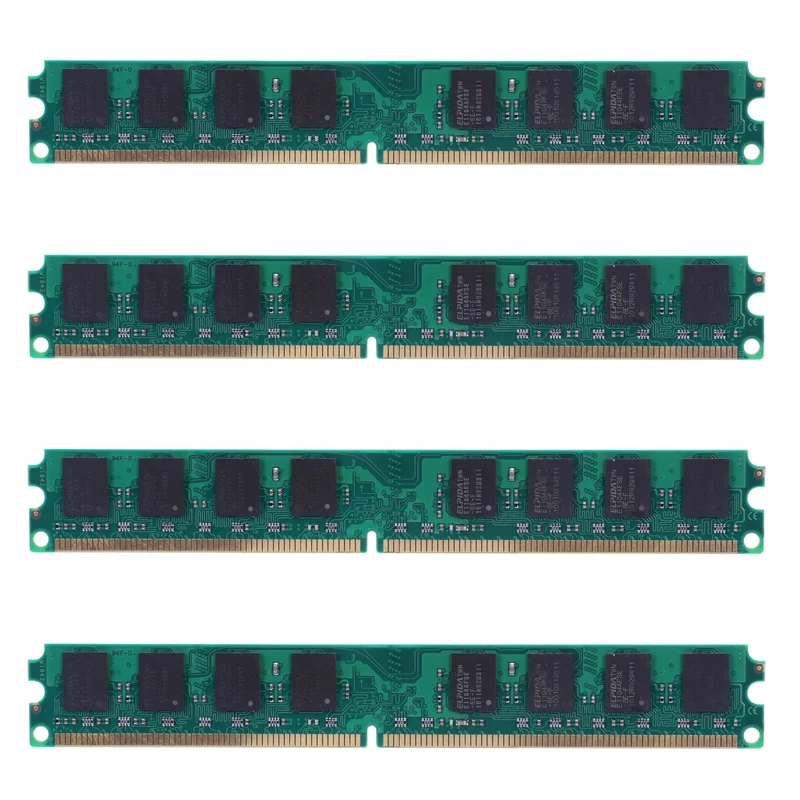 

Оперативная память 4X DDR2 800 МГц PC2 6400 2 Гб 240 Pin для настольного компьютера