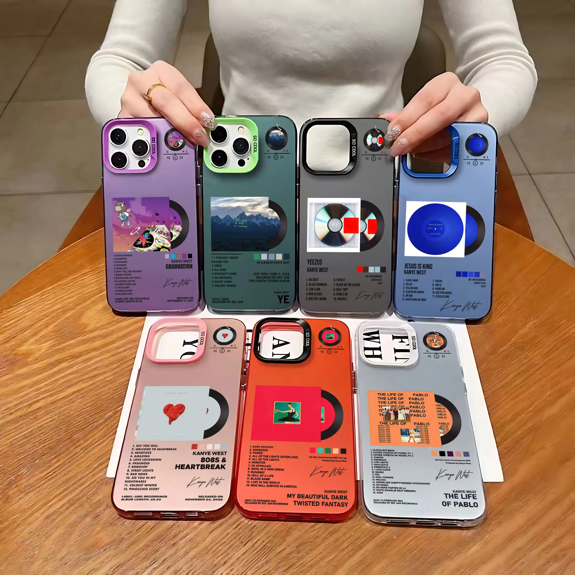 Nowy album Rapper Kanye West Etui na telefon do iPhone 16 15 14 13 12 11 Pro Max X XR XSMAX 8 7 Plus Candy Matte ShockproofCover