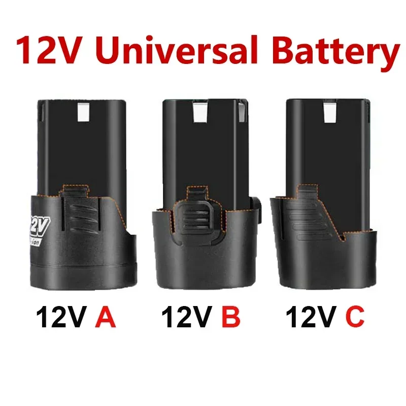 12V 1500mAh 3000mAh Battery Universal Rechargeable Lithium-Ion for Electric Screwdriver Pistol Drill Mini Angle Grinder Tool