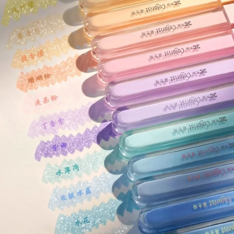 

Флуоресцентный маркер с цветным маркером для заметок, флуоресцентная ручка, маркер, корейские канцелярские принадлежности