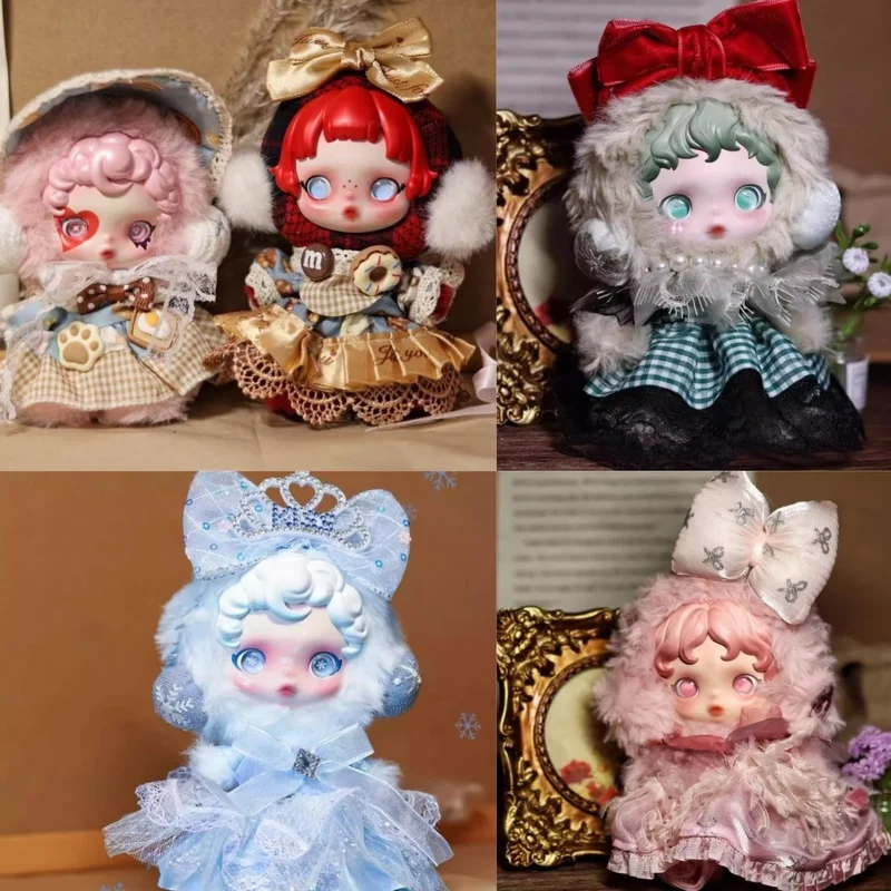 

10cm Doll Clothes For Skullpanda V1/V2 L'Impressionnisme Series Vintage Dress Fairy Tale Style Doll Outfit Accessories Gift