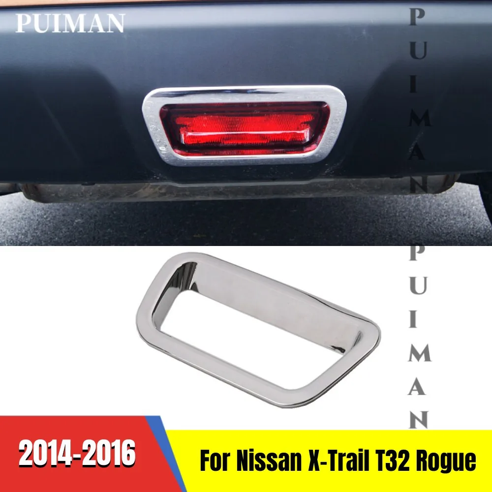 

ABS Chrome Car Exterior Styling Sticker Accessories Rear Brake Light Cover Trim For Nissan X-Trail X Trail T32 Rogue 2014-2016