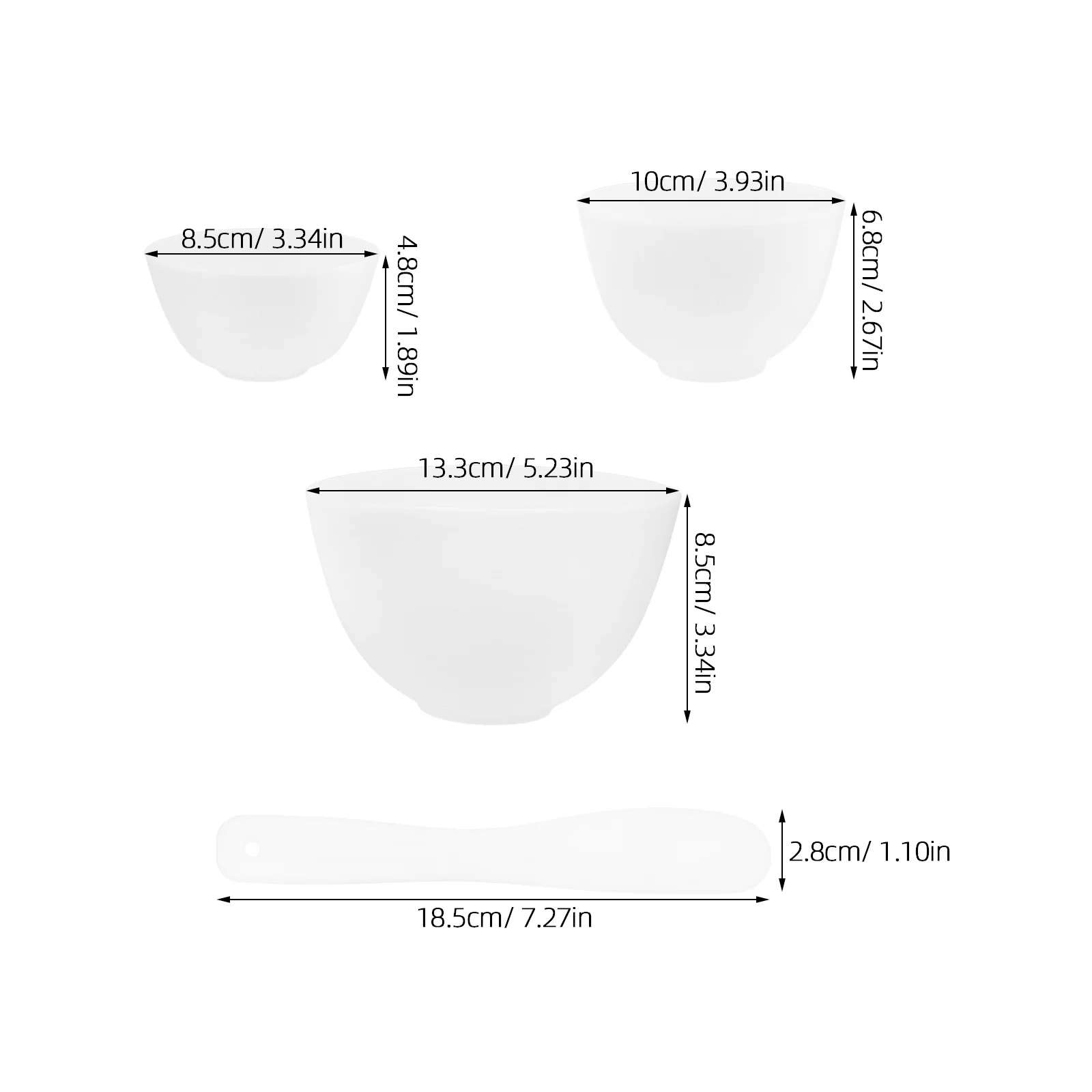 1 set maschera facciale ciotola di miscelazione silicone durevole maschera fai da te accessori salone ciotola di bellezza strumento contenitore di miscelazione applicatore