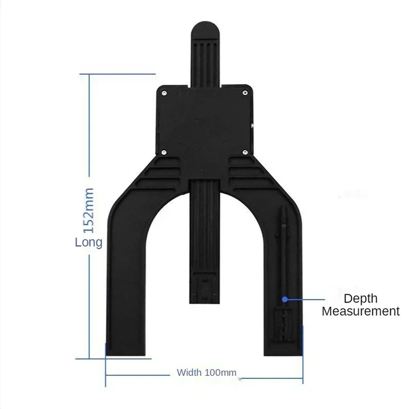 جديد 0-80 مللي متر مقياس العمق شاشة ديجيتال النجارة الجدول المنشار الارتفاع قياس الارتفاع عمق مقياس شاشة ديجيتال الورنية الفرجار