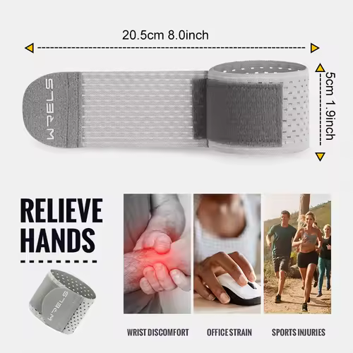 WRELS Wristband Wrapping Compression Sports Elastic Adjustable Wrist Guard Support Basketball Weight Training Wrist Wraps - Image 5