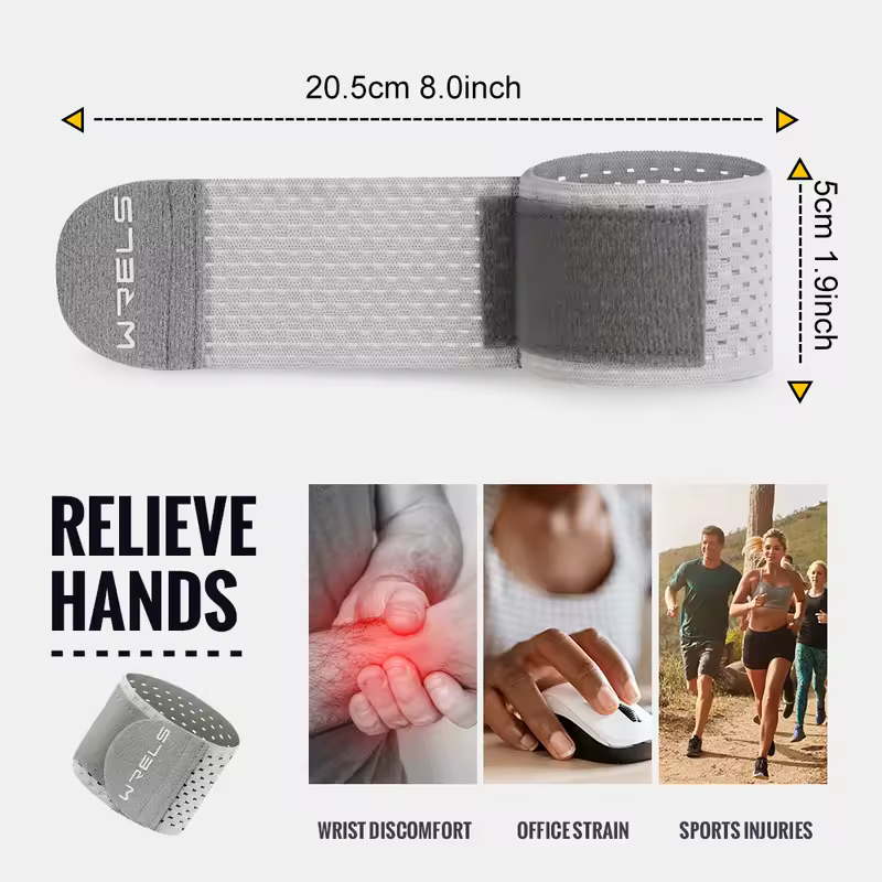WRELS Wristband Wrapping Compression Sports Elastic Adjustable Wrist Guard Support Basketball Weight Training Wrist Wraps - Image 5