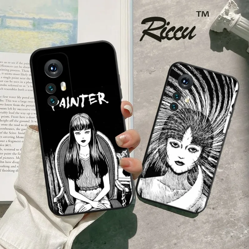 Horror Comic Junji Ito Tomie Tees Phone Case for Xiaomi Redmi Note 11 10 9C Pro 10X K20 Back Soft Cover Note 9A K40 K30S Cover