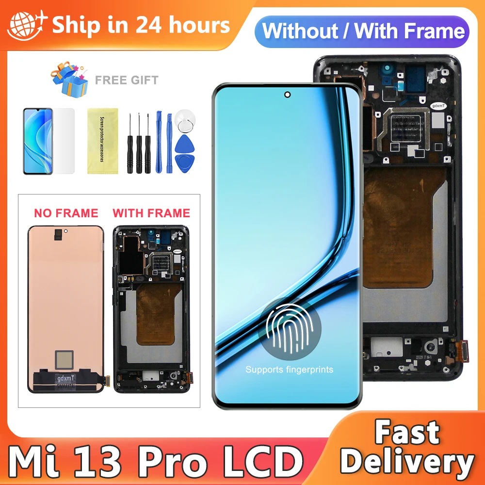 

6.73'' Screen For Xiaomi 13 Pro 2210132G 2210132C Lcd Display Digitizer Assembly Replacement For mi13 Pro Display