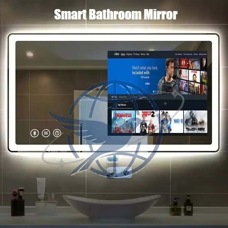 21.5-inch Single Touch Screen Smart Magic Mirror Bathroom Android Fitness Cosmetic Mirror