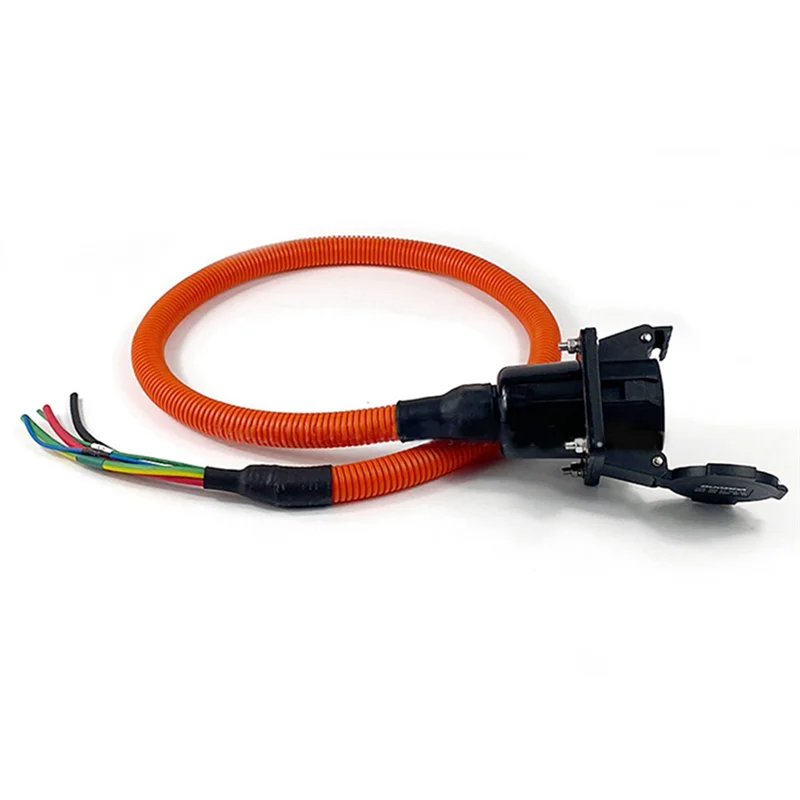 

Адаптер AASS Пластиковый адаптер для электромобилей 32A SAE J1772 Гнездо для зарядки переменного тока с сильфоном Гнездо для зарядки электромобиля новой энергии