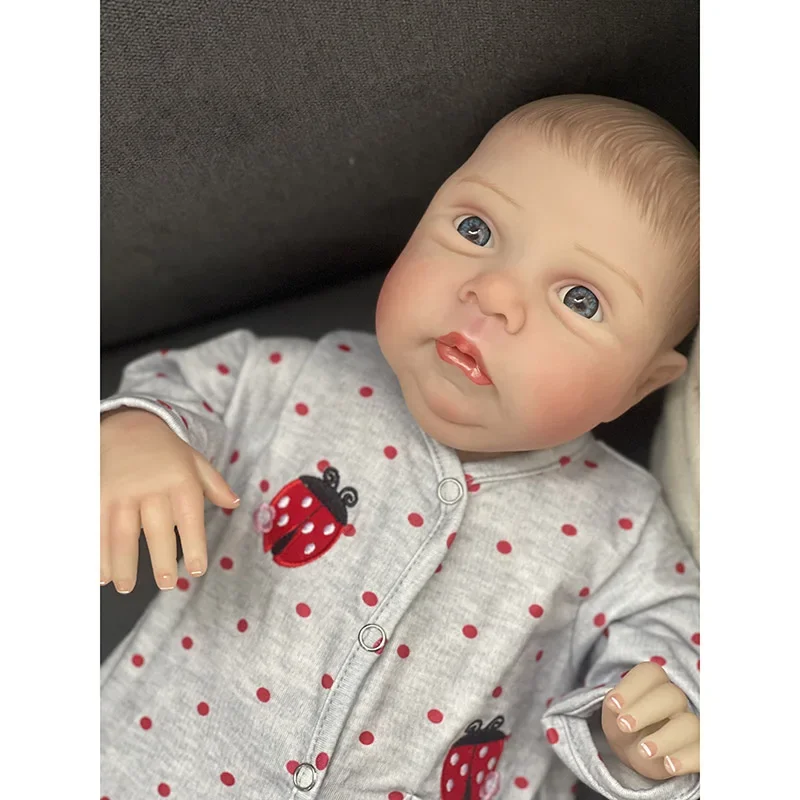 48cm Reborn Baby Doll Miley Same As Photo Lifelike Soft Touch 3D Skin With Visible Veins Wysoka jakość dla dziewczynek Prezent