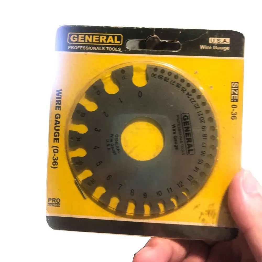 0-36 Round Wire Gauge Thickness Measurer for Jewelry Welding and Woodworking - Precision Diameter Measurement Tool 0.19-8.23mm