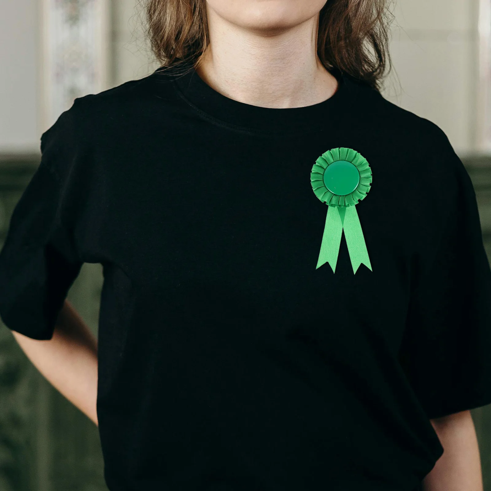 

5pcs Blank Honor Badge Tinplate Metal Badge Ribbon For Birthday Party Event Decoration Award Ribbons Winner Celebration