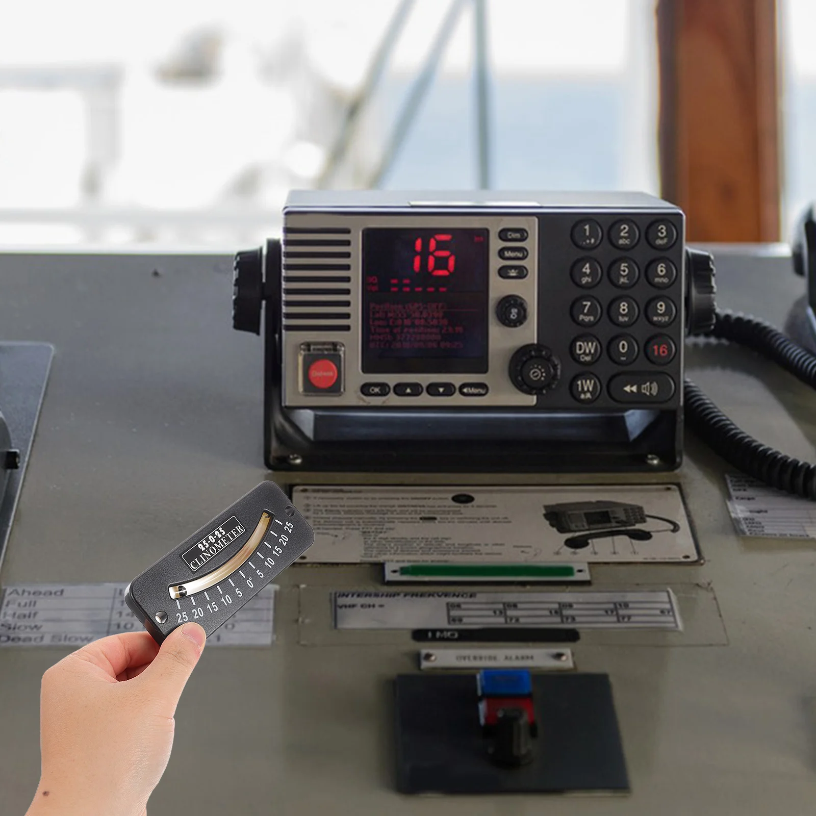 

Multi Function Measuring Tool Inclinometer For Sailing Navigation Portable Lightweight Small Sailing Level Clinometer
