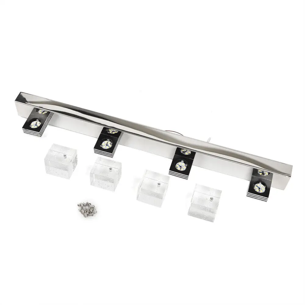 LED Crystal Bathroom Mirror Light - Modern Vanity Lights Front Wall Lamp Fixture