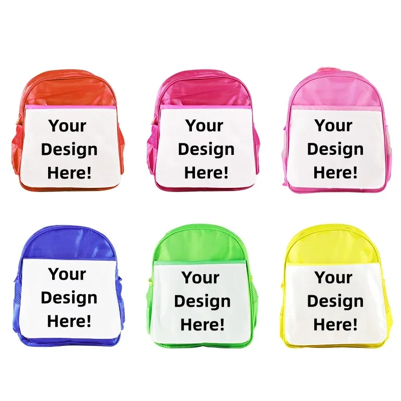 

Custom Cute Backpack Kindergarten Children's School Bag Sublimation DIY Printing Schoolbag Creative Gift for Heat Transfer Print