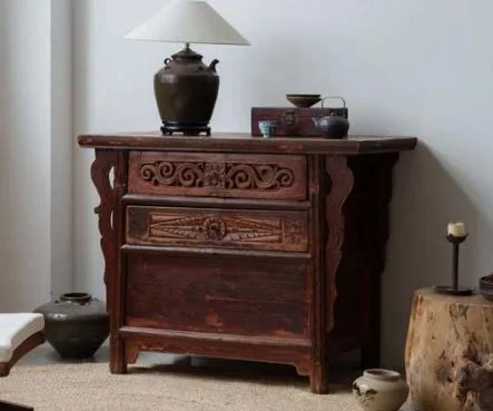 

AJJ-Q402 High-end Custom Home Resort Furniture Living Room Cabinet