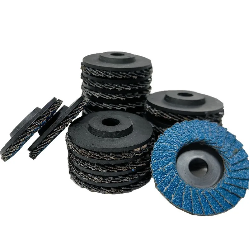 Hundred-page wheel, calcined blue sand 3-inch plastic cover louver, small size pneumatic grinding blade Hundred-page wheel