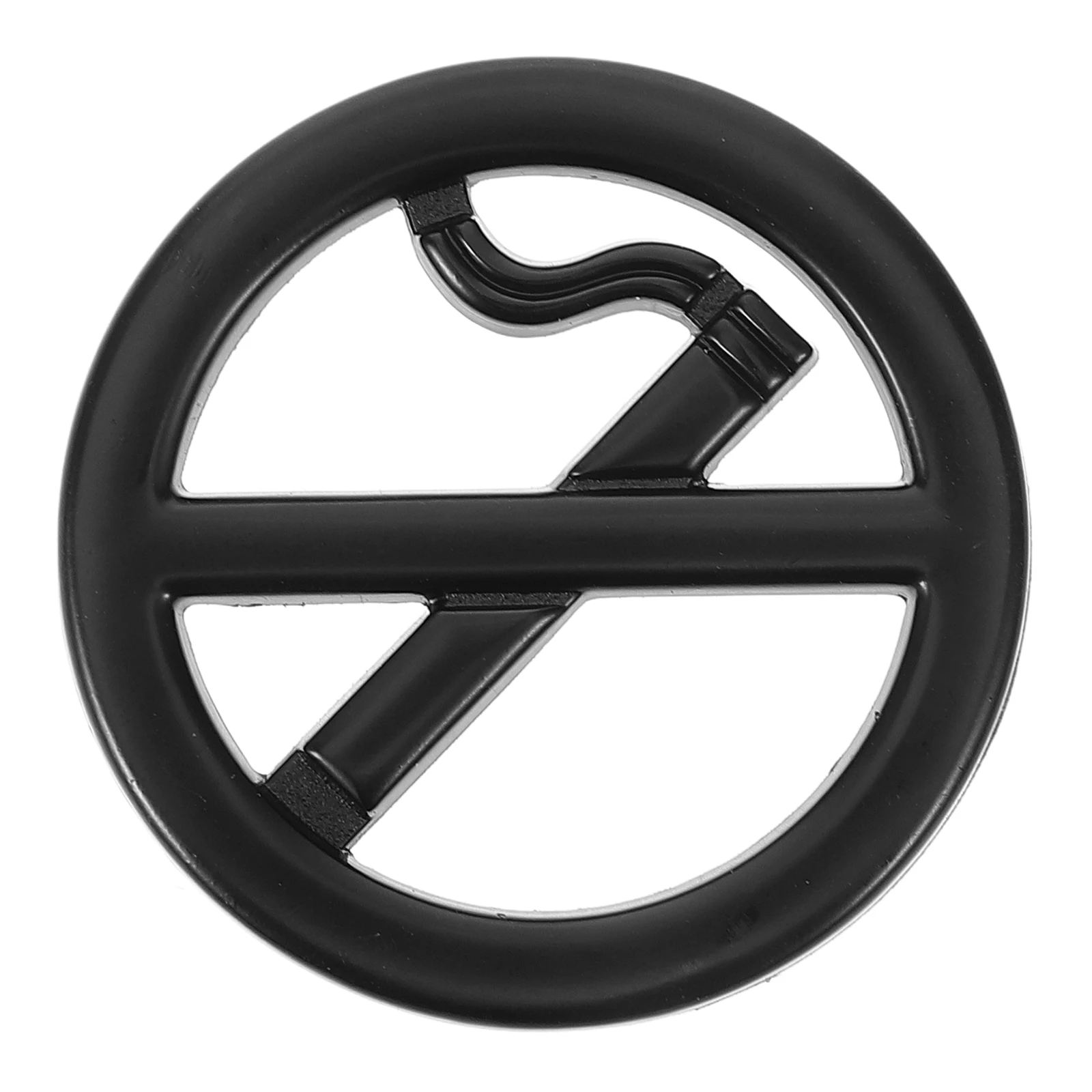

No Smoking Metal Stickers Self Adhesive 3D Design for Cars Vehicles Traffic Safety Signs Decals No Smoke Warning