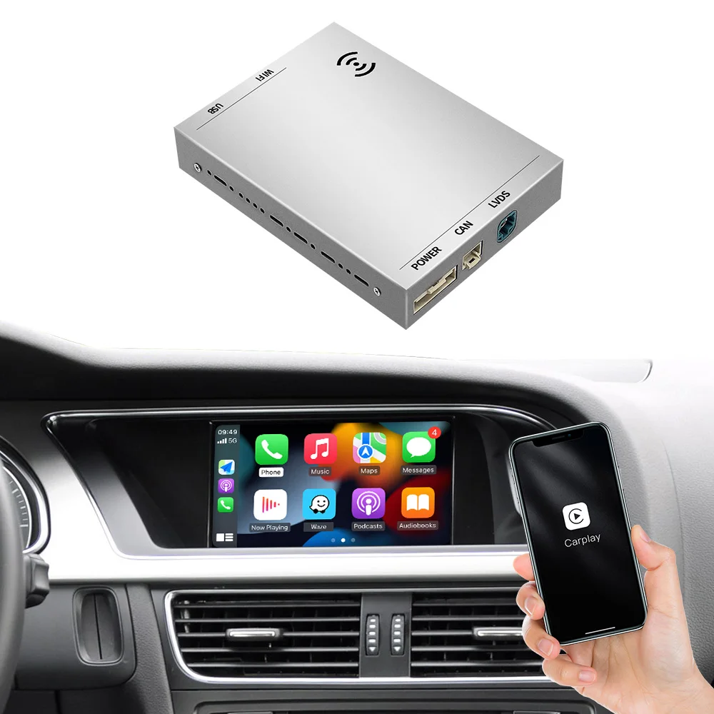 AUTOABC HTLOSS, CarPlay Geeignet Pour A1 A3 A4 A5 Horizon A8 Q2 Q3 Q5 Q7 MMI Module Android Auto Spiegel