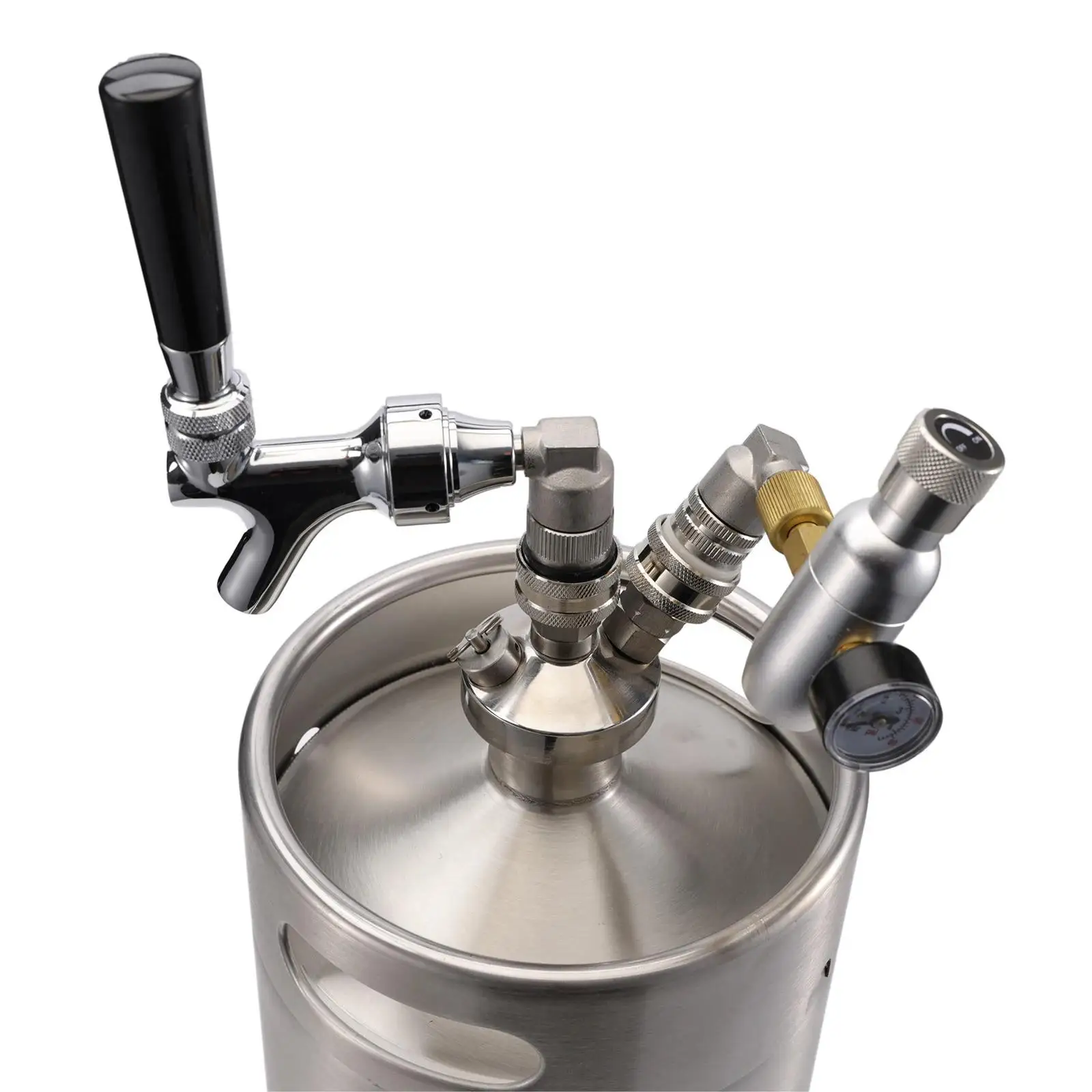 

Keg Disconnect Quick Kegs Fitting Leakproof Stainless Steel Replacement Corny Keg Fitting for Brewer Professional