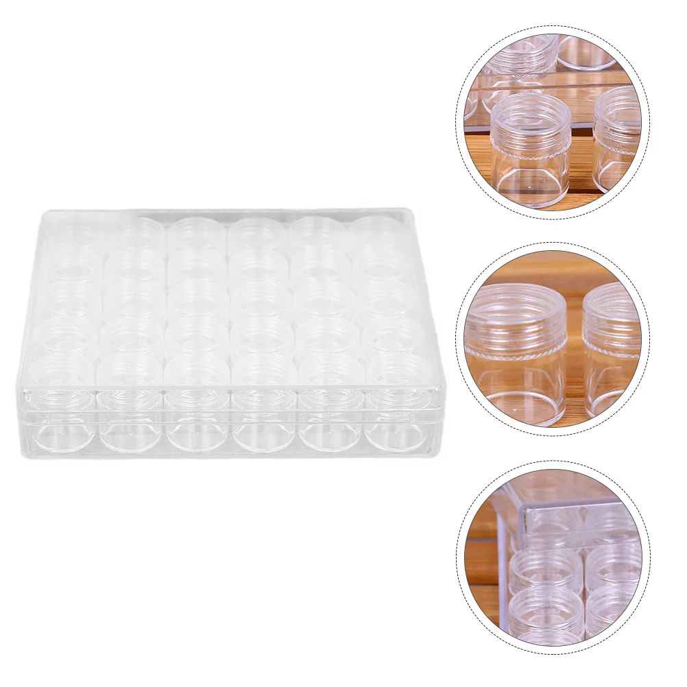 1Set 6g Small Transparent Plastic Cosmetics Jars Leakproof Portable Cream Container Travel Sample Box Creams Container