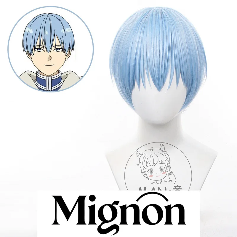 Frieren: Beyond Journey's End Himmel Cosplay Wig Short Hair Simulated Scalp Easy To Style Halloween Gift