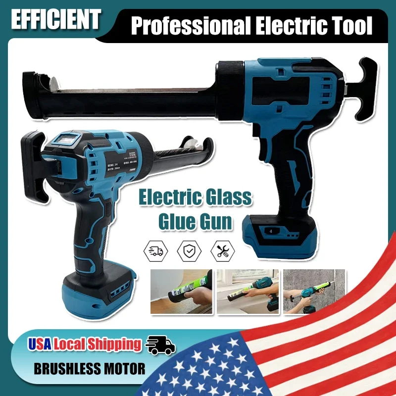 

Fit Makita Electric Glass Glue Gun Cement Glass Adhesive Glue Seal Sealant Tool Wireless Glass Doors Windows Filling Sewing Gun