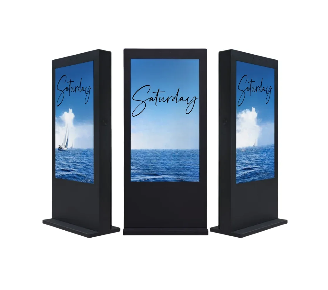 Outdoor 1500nits To 2500nits Module 55 Inch Digital Display Signage Double Sided Lcd Kiosk Touch Screen Android Wifi