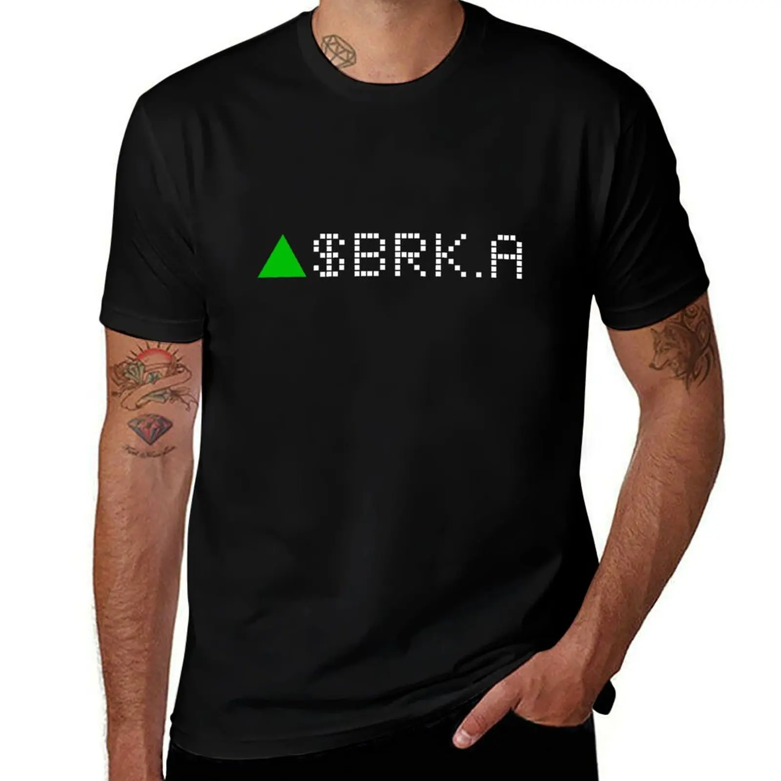 

Berkshire Hathaway Inc. Class A Stock Ticker Green - White Font T-Shirt oversizeds customs vintage vintage t shirt men