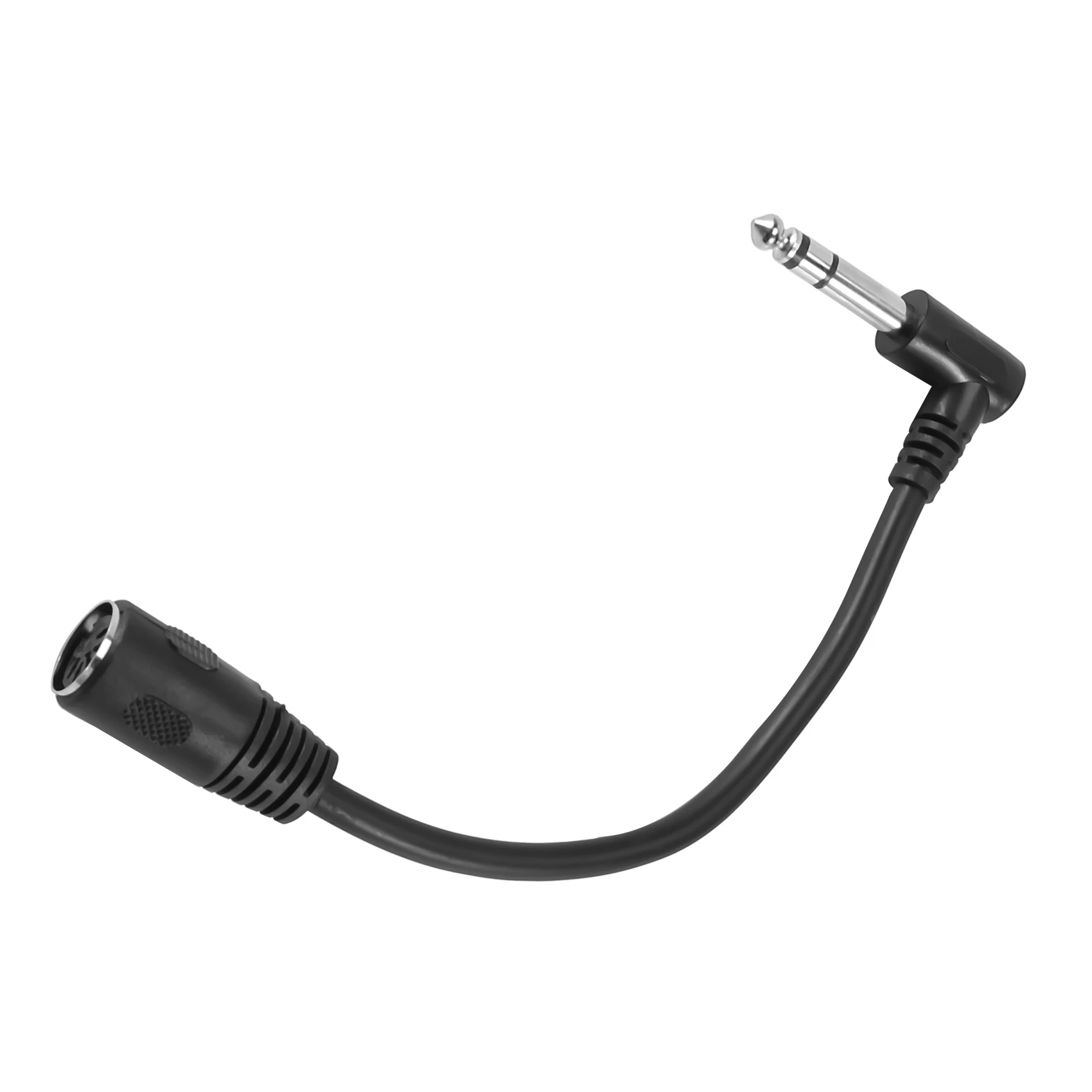 B86B MIDI Cable 5-Pin Din Female to 6.35mm TRS Stereo Audio Extension Cord for Akai MPC One MPC Keyboard Synthesizer 20cm