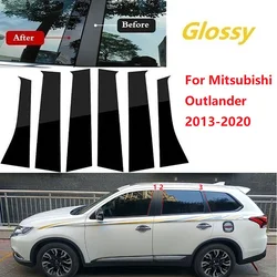 Car Accessories Door Window Trim Cover for Mitsubishi Outlander 2013-2017 2018 2019 2020 2021 Pillar Posts Decoration Stickers