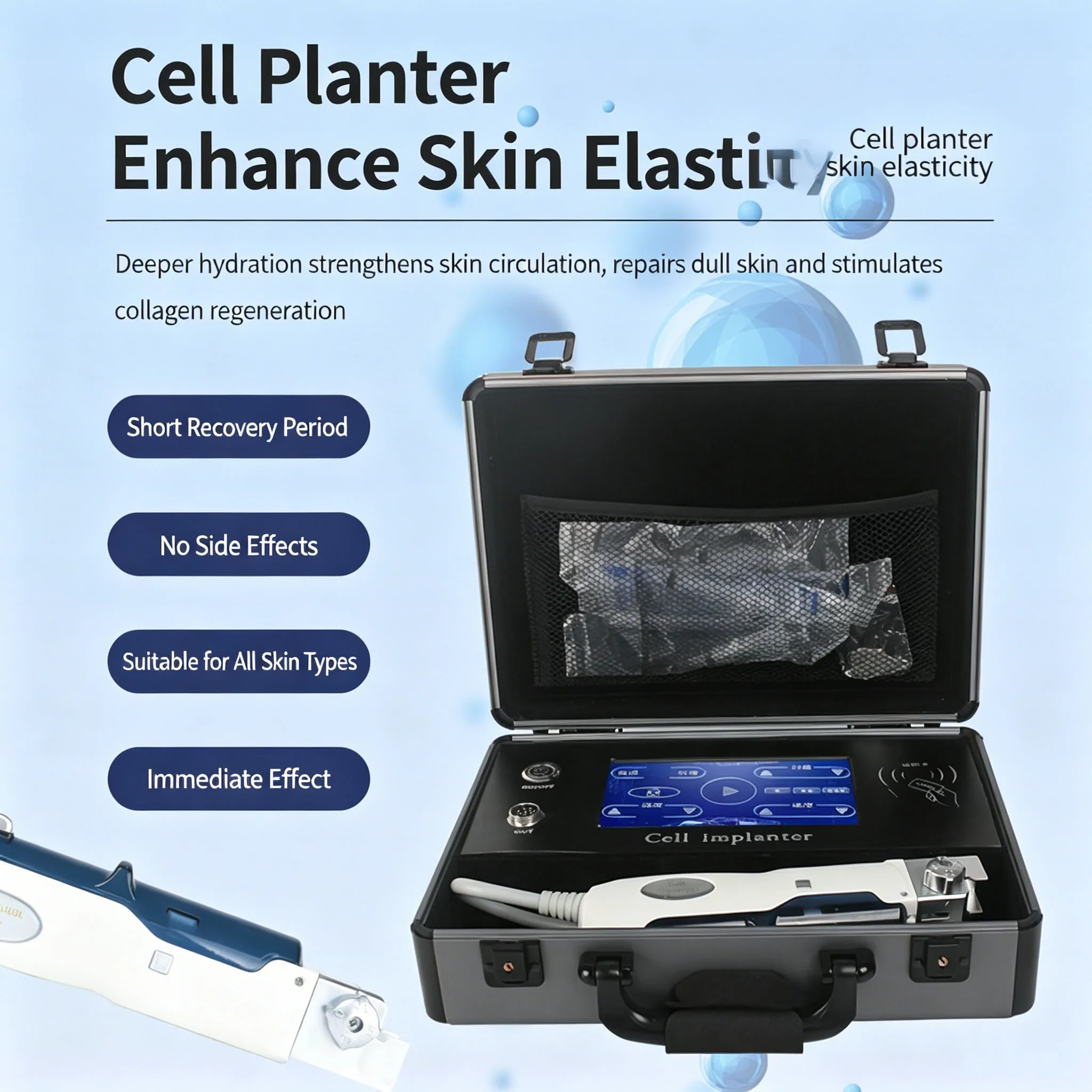 Five Generation and Three Generation Cell Implantation Equipment Consumables Exosomes 49 Clock Gold Micro Clock Chip Instrument