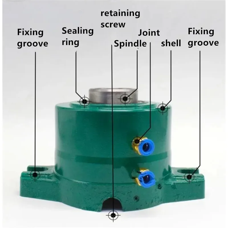 15/20/25/32 Type Pneumatic Chuck Seat Instrument Lathe Chuck Holder Vertical Clamp Holder Horizontal Vertical Pneumatic Chuck