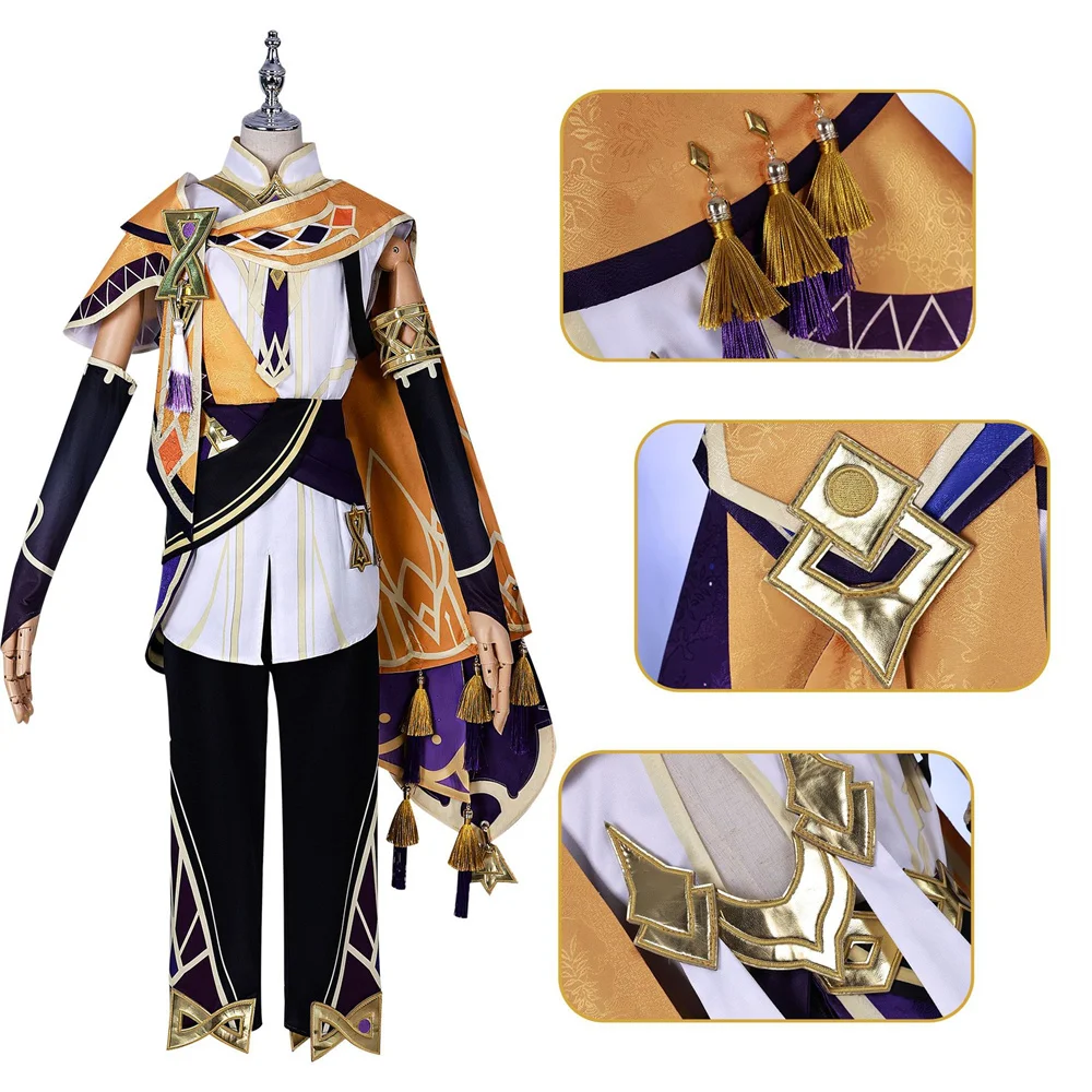 Sethos-Genshin Impact Anime Game Cosplay Costume pour hommes et femmes, perruque, tenues de fête d'Halloween