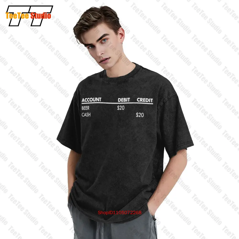 الخصم البيرة الائتمان النقدية مضحك المحاسب ل Cpa Grads خمر المتضخم تي شيرت S2AN #3