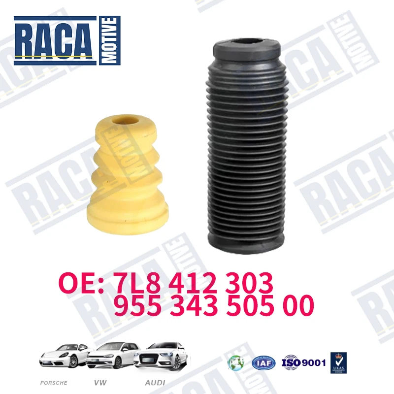 For VW Touareg Audi Q7 Porsche Cayenne 2003-2010 Dust Cover Shock Absorber Bellow Boot Set 95534350500 7L5412303 7L8412303